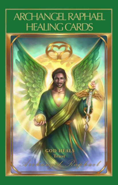 Archangel Raphael Healing Cards box with healing light by Diana Cooper — Eternal Spirit