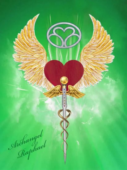 Archangel Raphael Healing Cards card portraying the deck's otherworldly aesthetic — Eternal Spirit