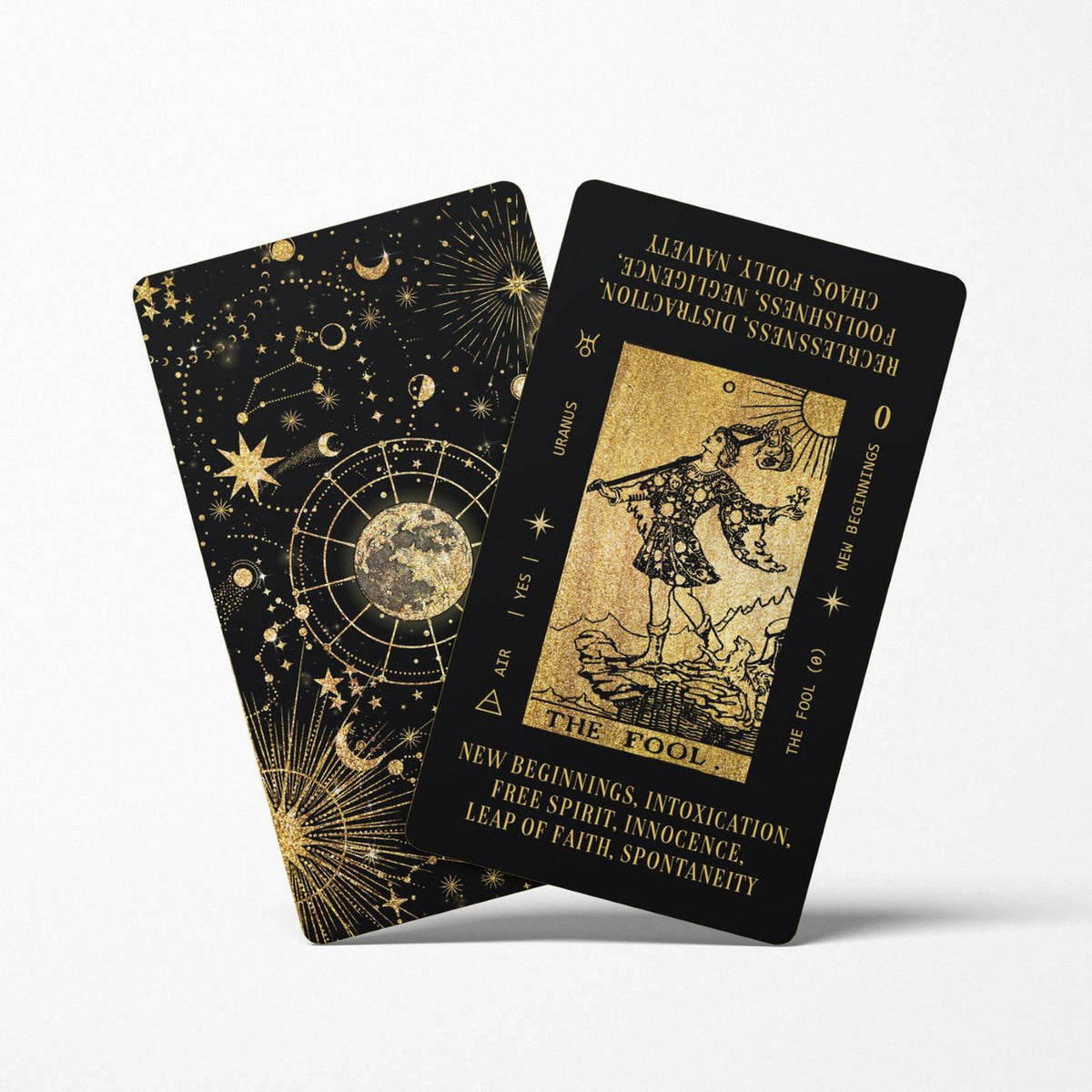 Box cover of Solis Divinity Tarot (Black & Gold Edition) tarot card deck — Eternal Spirit