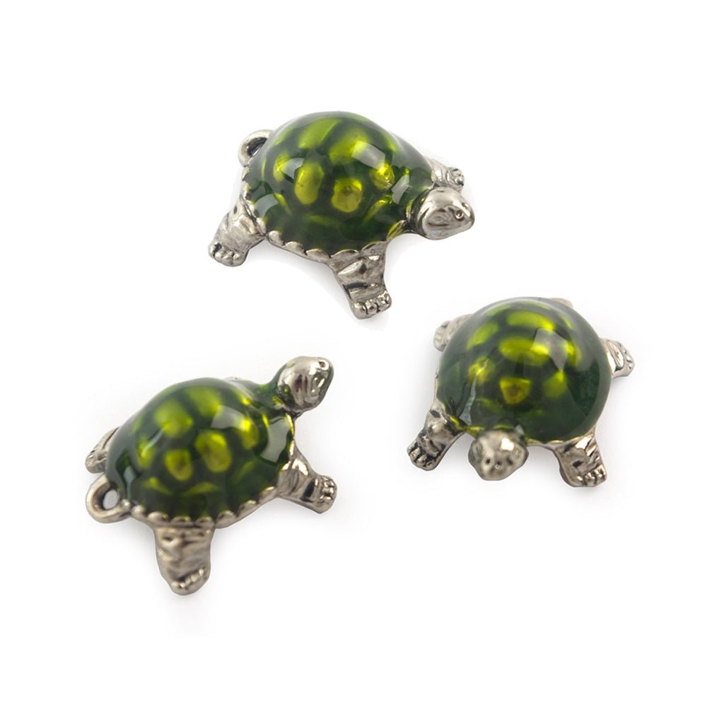 Lucky Little "Turtle” charm, detailed front view — Eternal Spirit