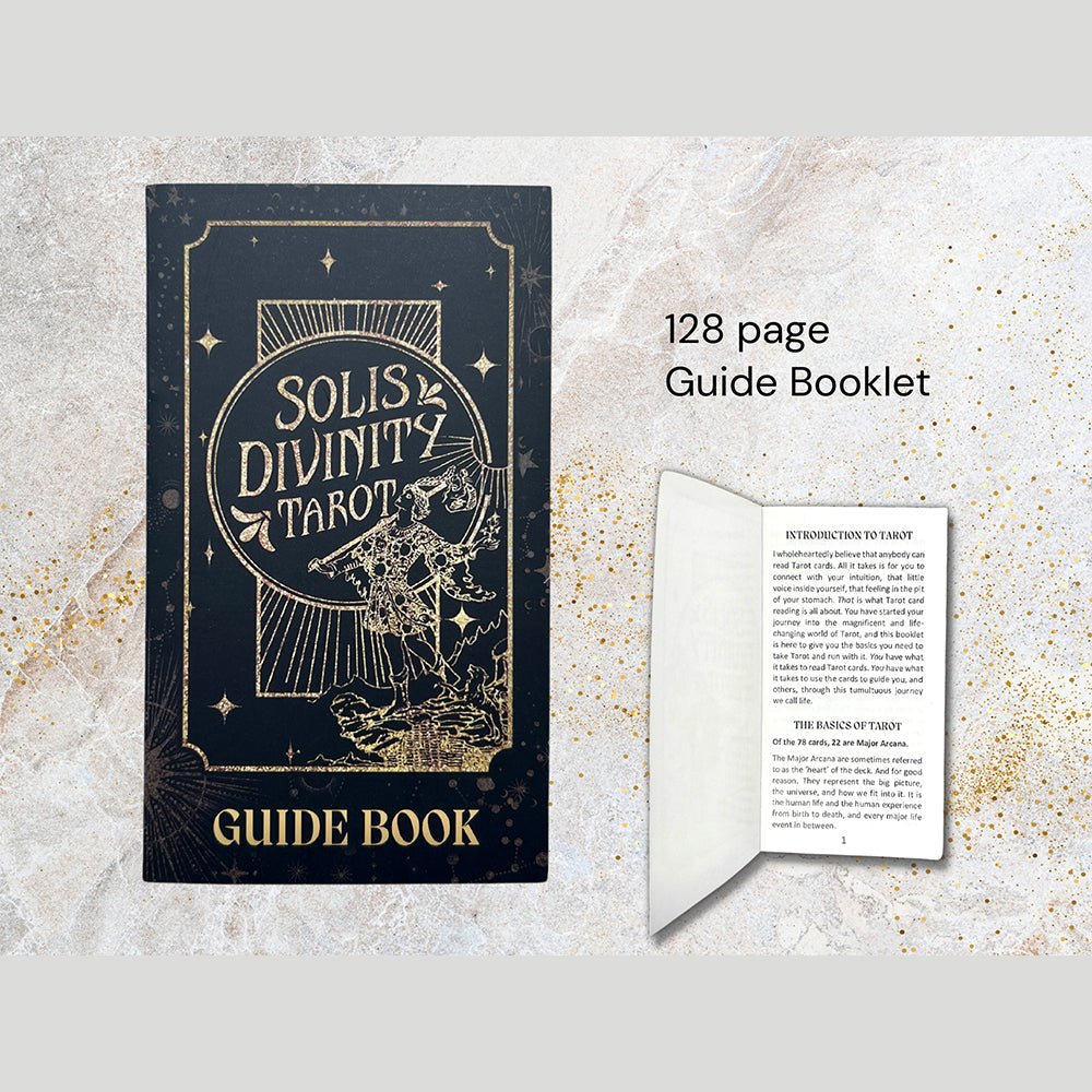 Solis Divinity Tarot (Black & Gold Edition) card exploring the deck's contemplative imagery — Eternal Spirit