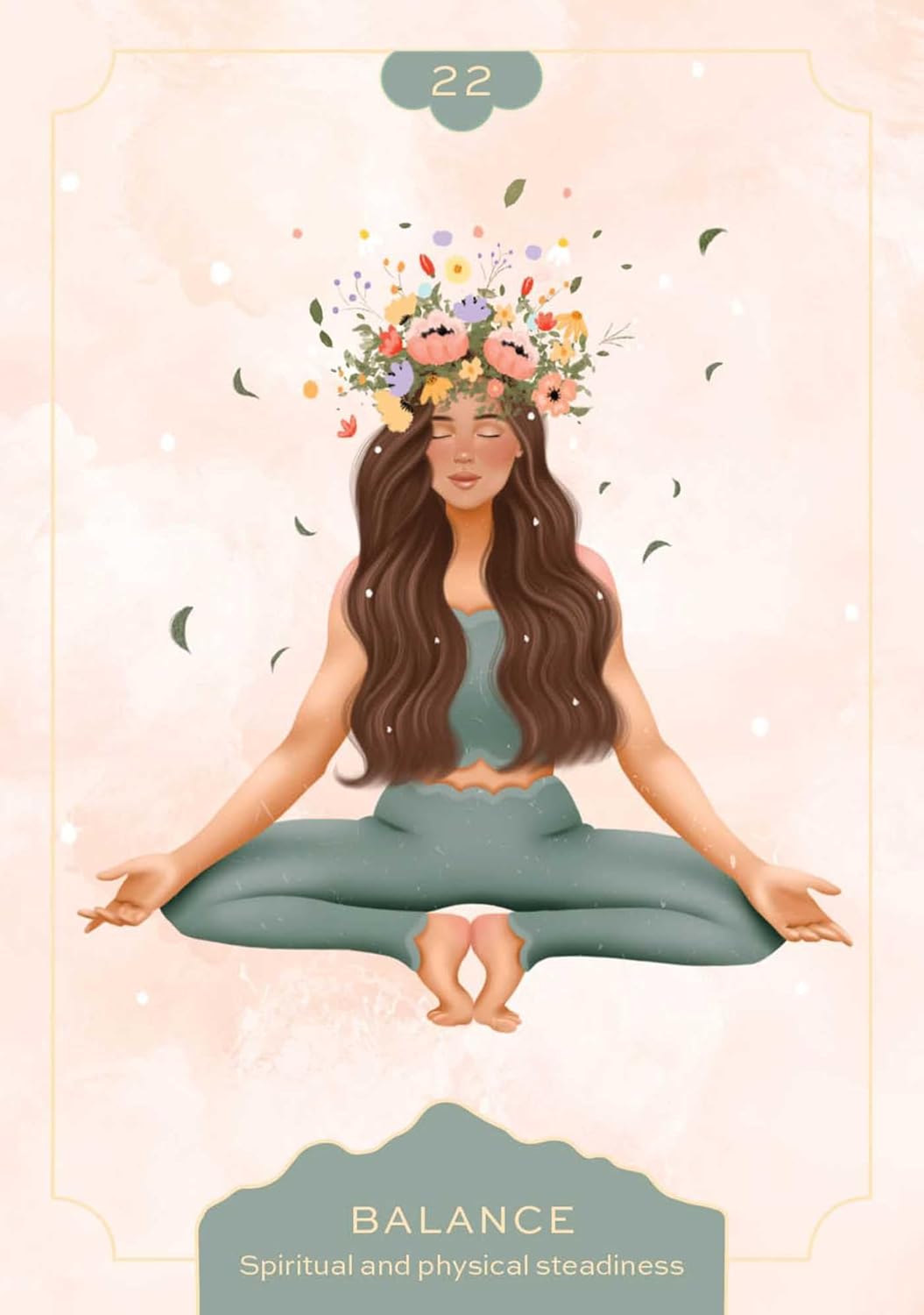 Feminine Wisdom Oracle card capturing the deck's intuitive artistry — Eternal Spirit