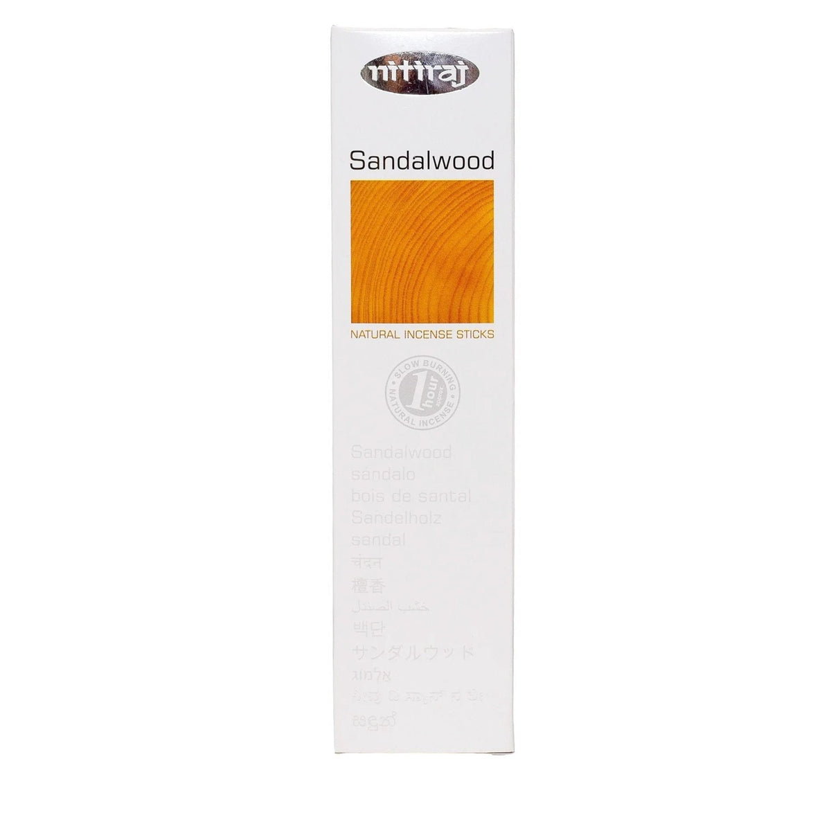 incense sticks - nitiraj naturals "sandalwood", artisan packaging on white background — Eternal Spirit