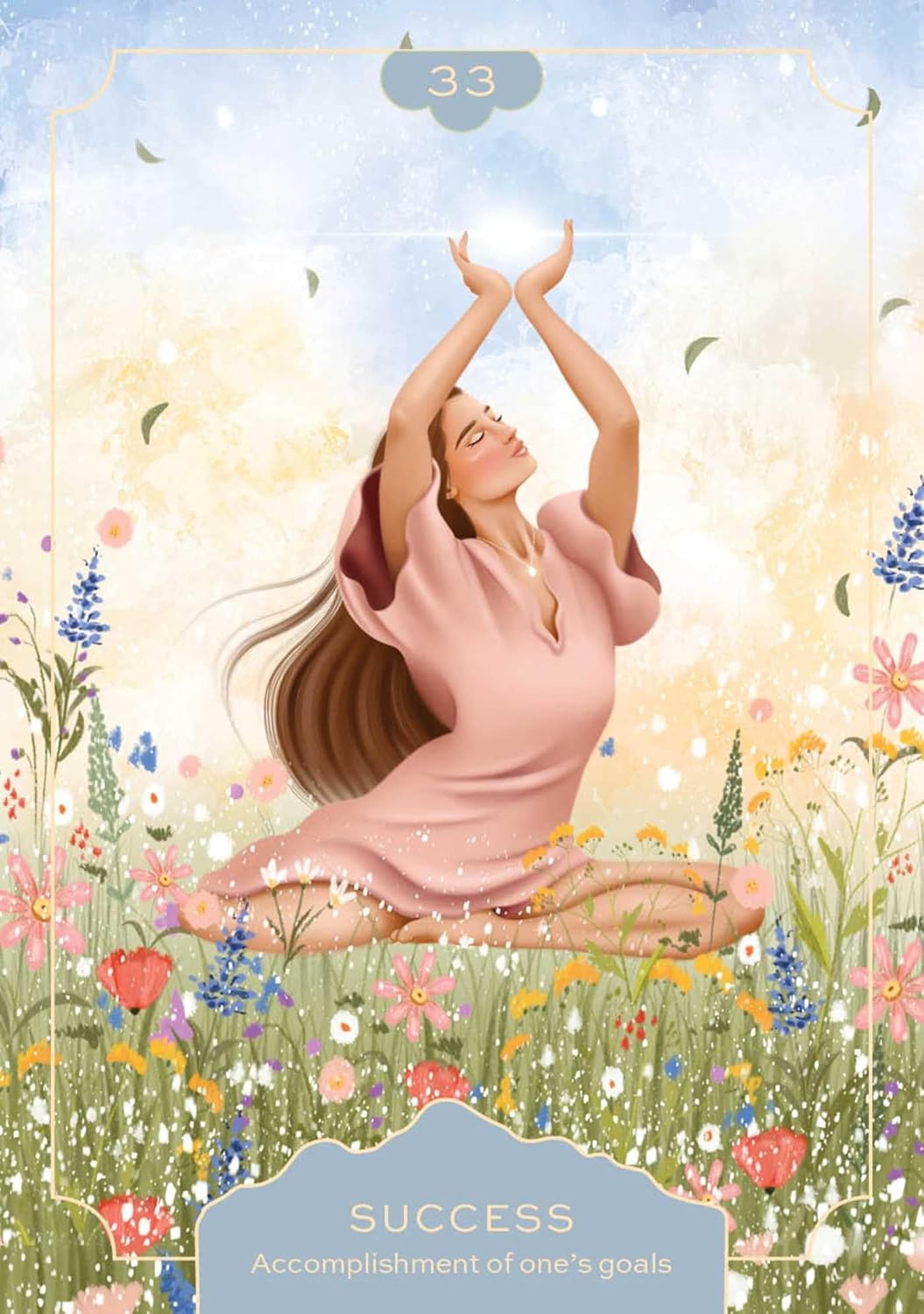 Feminine Wisdom Oracle card illuminating the deck's rich colour palette — Eternal Spirit