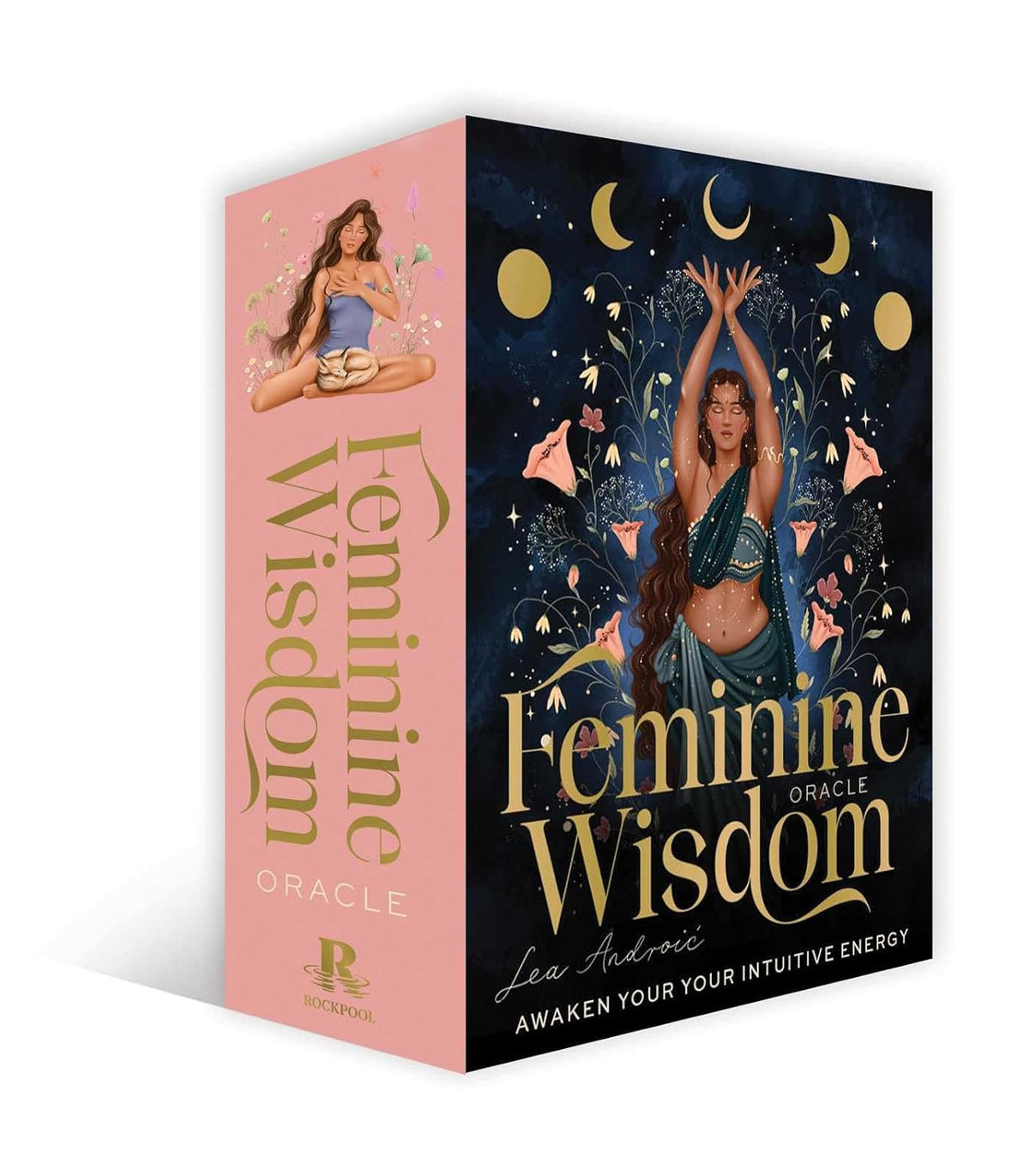 Feminine Wisdom deck box and guidebook product shot on display — Eternal Spirit