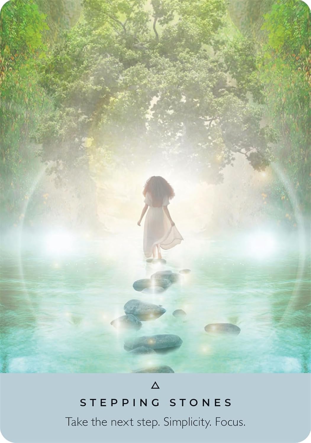 The Ancient Stones Oracle card exhibiting the deck's transformative card art — Eternal Spirit