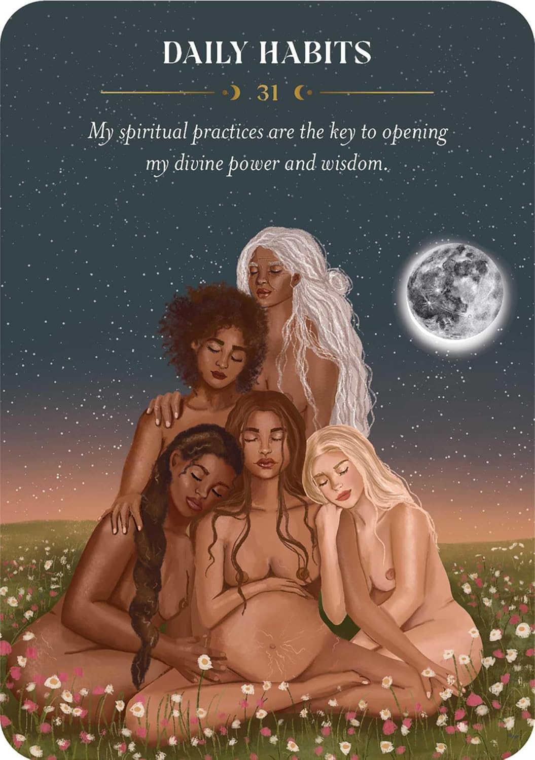 Love and Light Mantra Cards card illuminating the deck's rich colour palette — Eternal Spirit