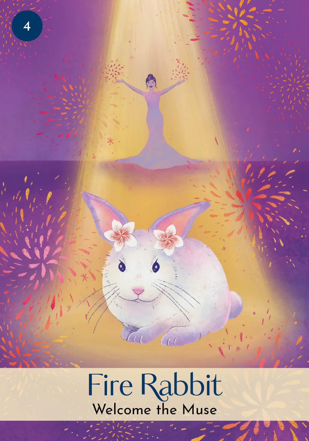 The Chinese Five Elements Oracle card portraying the deck's otherworldly aesthetic — Eternal Spirit