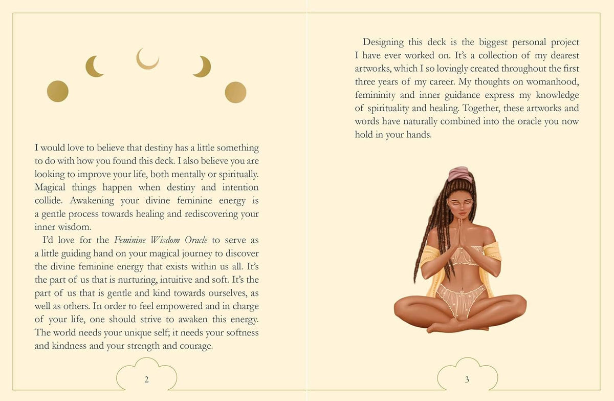 Feminine Wisdom Oracle card revealing the deck's deeply layered symbolism — Eternal Spirit