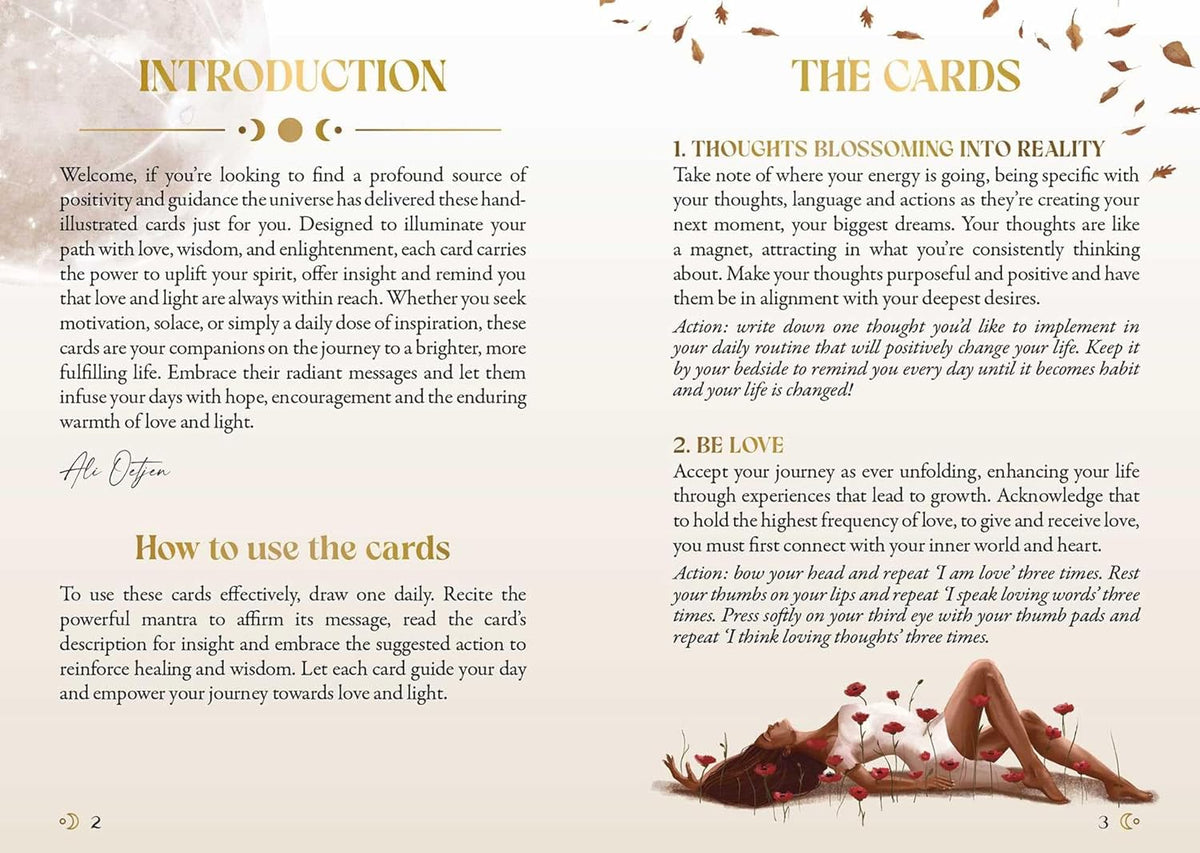 Love and Light Mantra Cards card capturing the deck's intuitive artistry — Eternal Spirit