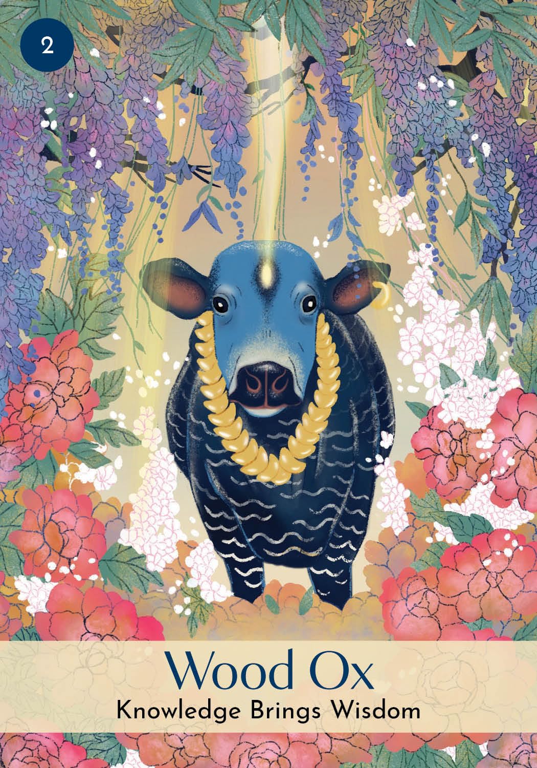 The Chinese Five Elements Oracle card reflecting the deck's transcendent artwork — Eternal Spirit