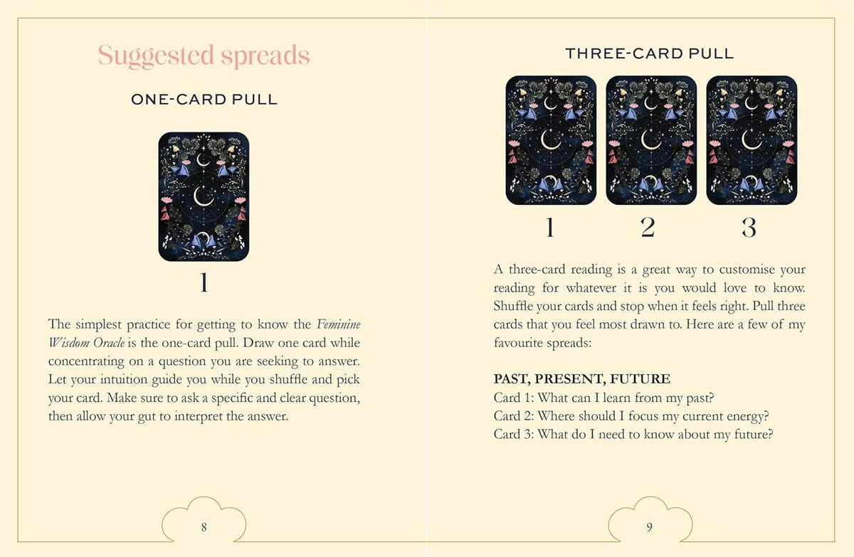 Feminine Wisdom Oracle card demonstrating the deck's inspired artistry — Eternal Spirit