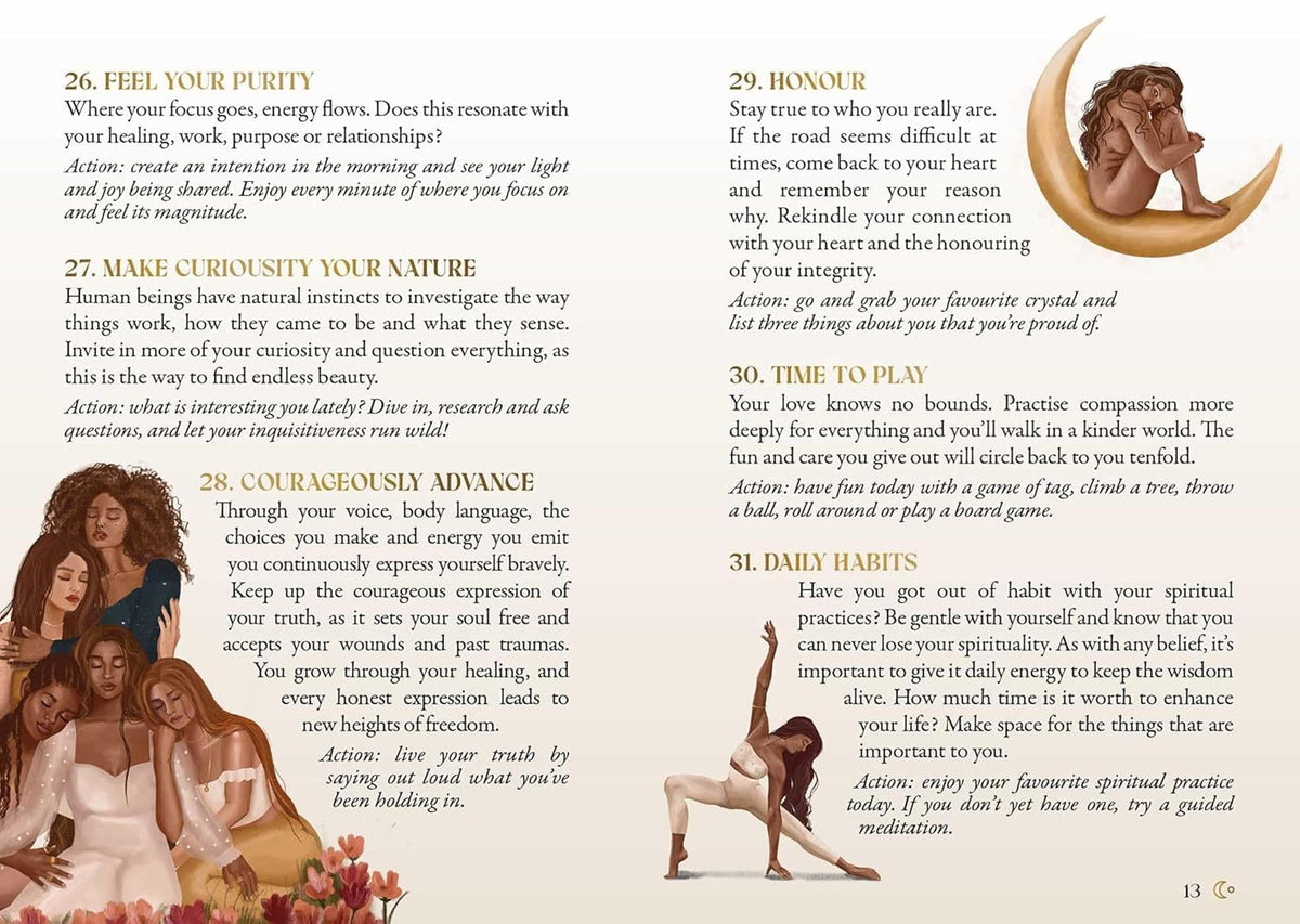 Love and Light Mantra Cards card showing the deck's detailed artistic vision — Eternal Spirit