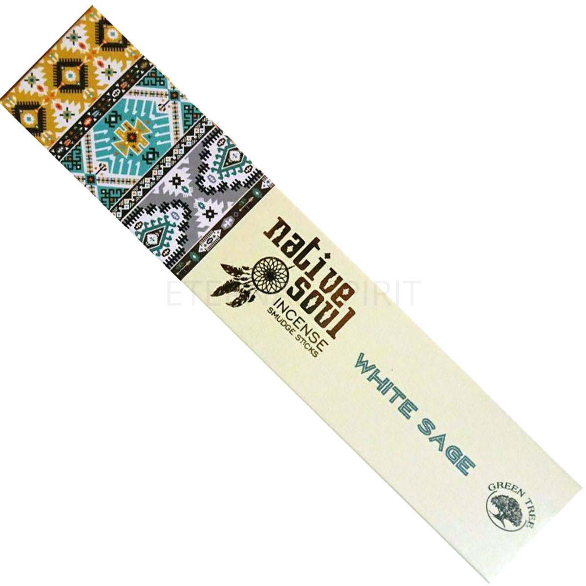 incense sticks - native soul "white sage", aromatic herbal bundle on white background — Eternal Spirit