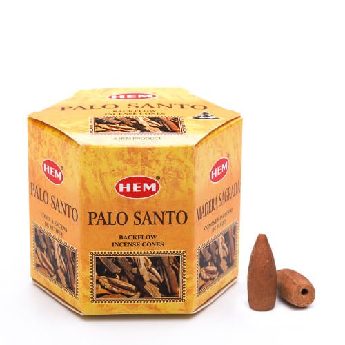 backflow incense cones - hem "palo santo", cone-shaped incense for backflow burners — Eternal Spirit