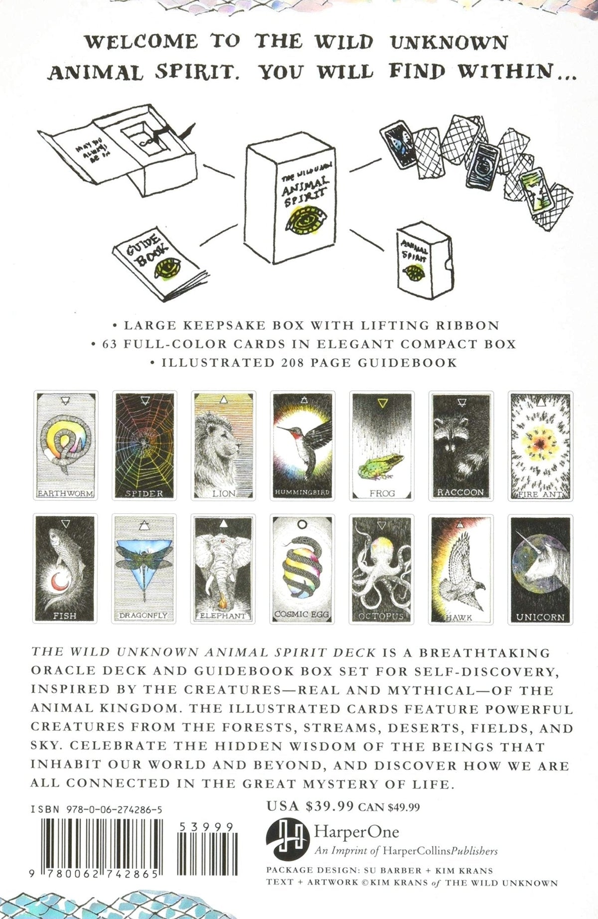 Wild Unknown guidebook welcome page with mystical animal artwork — Eternal Spirit