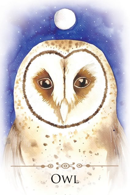 Spirit Animals Message Cards card presenting the deck's visionary illustrations — Eternal Spirit