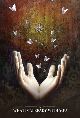 Sacred Rebel Oracle (Borderless Ed) card showing the deck's detailed artistic vision — Eternal Spirit