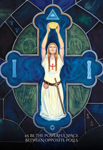 Through the Eyes of the Soul Cards card portraying the deck's otherworldly aesthetic — Eternal Spirit