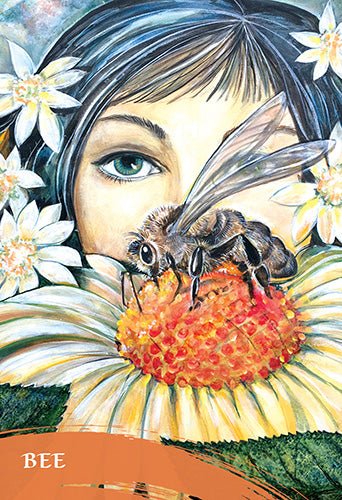 The Zen of Animals Oracle card showing the deck's detailed artistic vision — Eternal Spirit