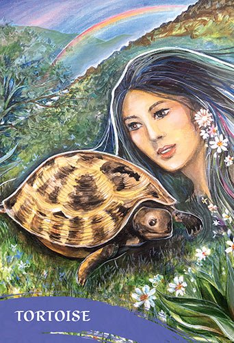 The Zen of Animals Oracle card revealing the deck's deeply layered symbolism — Eternal Spirit