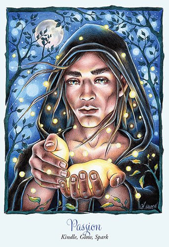 Faery Temple Oracle card offering a glimpse of the deck's sacred imagery — Eternal Spirit