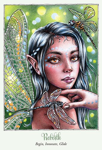 Faery Temple Oracle card featuring the deck's enchanting card art — Eternal Spirit