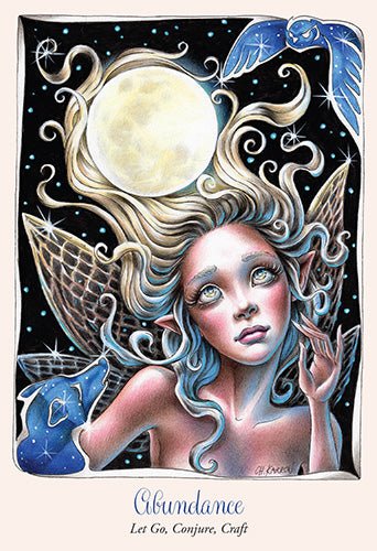 Faery Temple Oracle card exploring the deck's contemplative imagery — Eternal Spirit