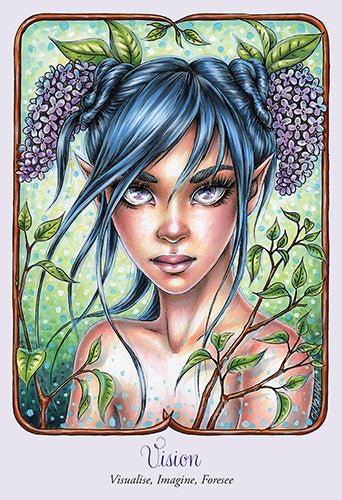 Faery Temple Oracle card sharing the deck's luminous illustration style — Eternal Spirit