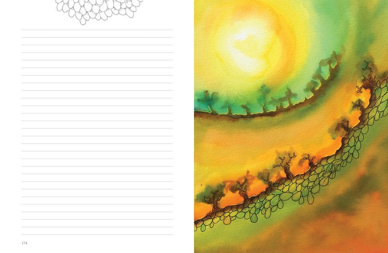 How to Heal a Broken Heart Journal illustrating the journal's meditative design — Eternal Spirit