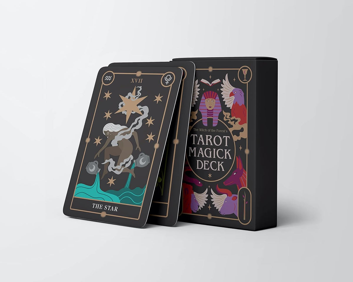 Witch of the Forest's Tarot deck box with cards and dark accessories — Eternal Spirit