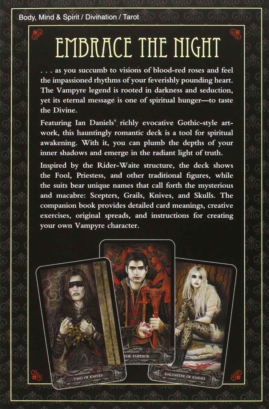 The Tarot of Vampyres card portraying the deck's otherworldly aesthetic — Eternal Spirit