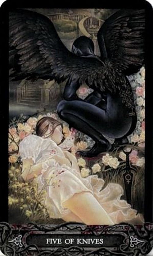 The Tarot of Vampyres card offering a glimpse of the deck's sacred imagery — Eternal Spirit