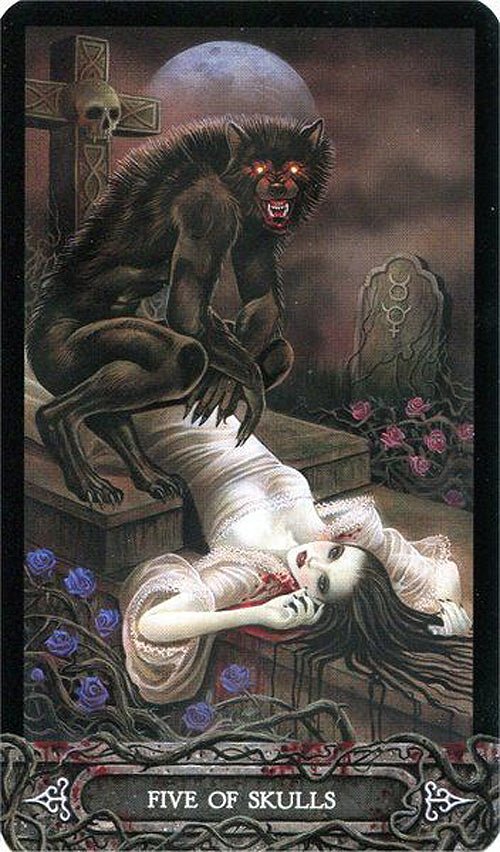 The Tarot of Vampyres card exploring the deck's contemplative imagery — Eternal Spirit