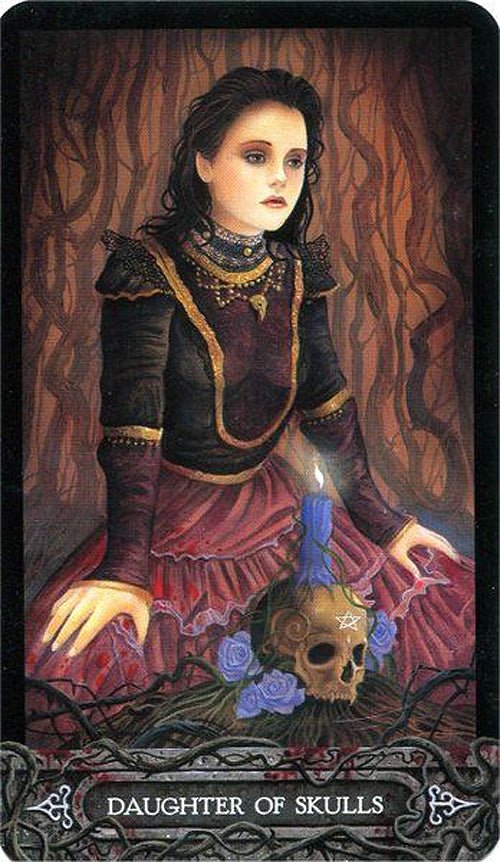 The Tarot of Vampyres card capturing the deck's intuitive artistry — Eternal Spirit