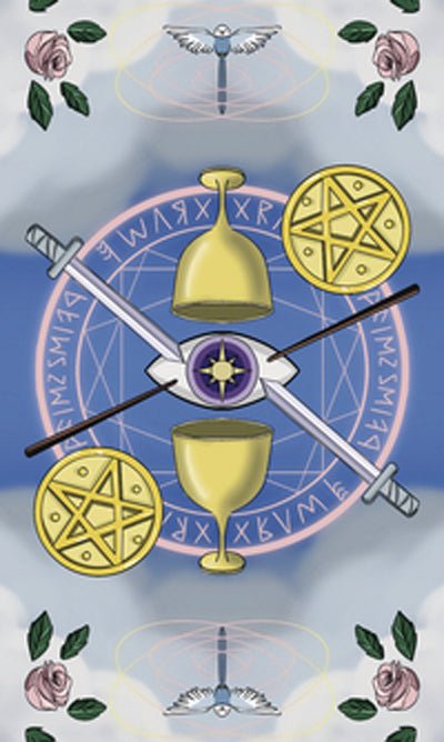 Witchling Academy Tarot card reflecting the deck's transcendent artwork — Eternal Spirit