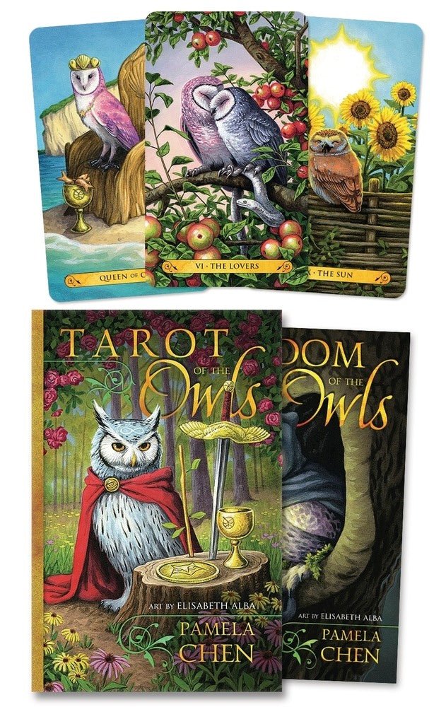Sample card from the Tarot of the Owls tarot deck — Eternal Spirit