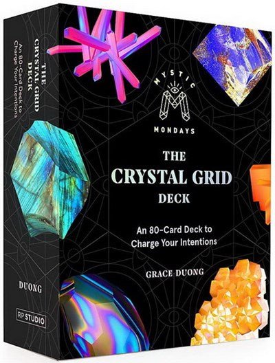 The Crystal Grid Deck black box with pink crystal and sacred geometry design — Eternal Spirit