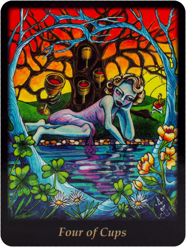 Sample card from the Bonefire Tarot tarot deck — Eternal Spirit