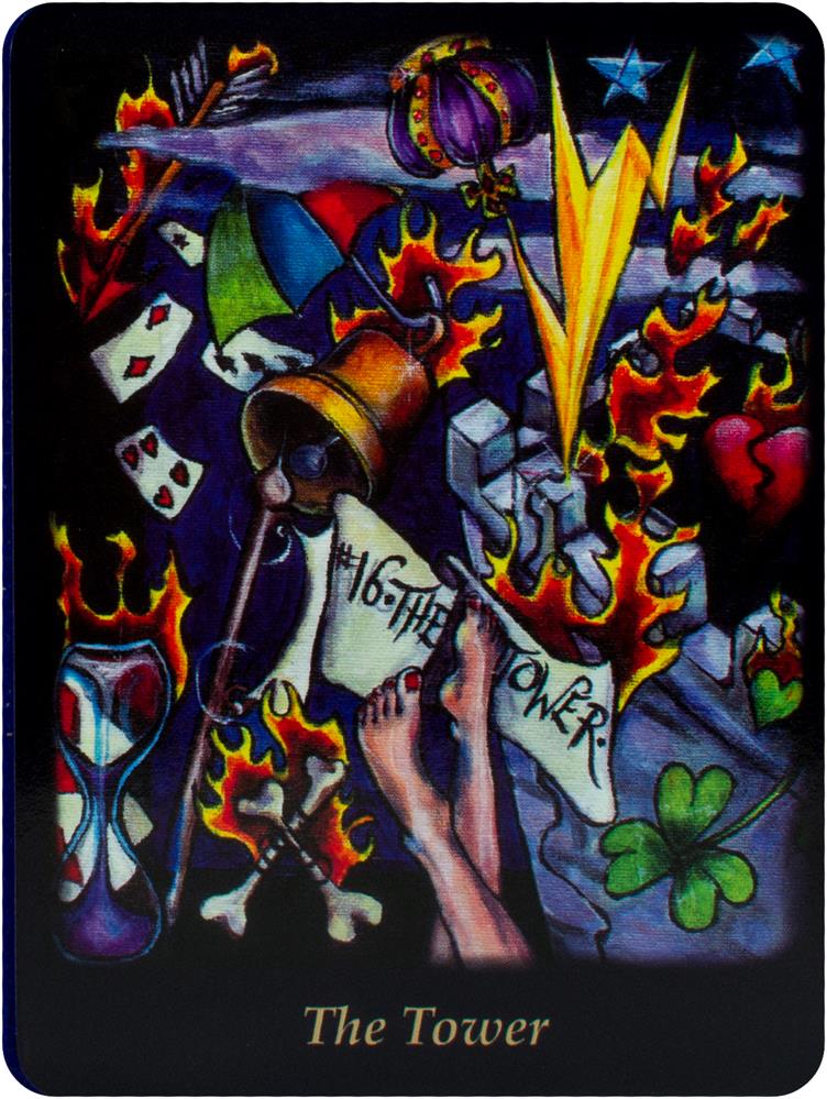 Bonefire Tarot card reflecting the deck's transcendent artwork — Eternal Spirit