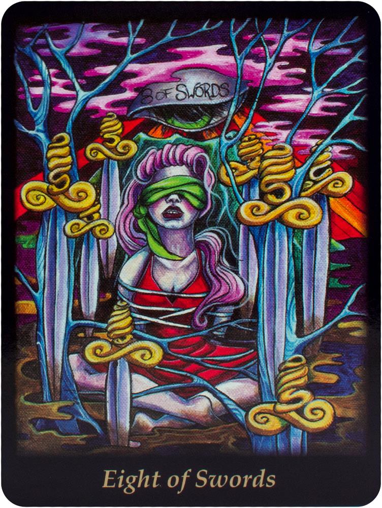 Bonefire Tarot card portraying the deck's otherworldly aesthetic — Eternal Spirit