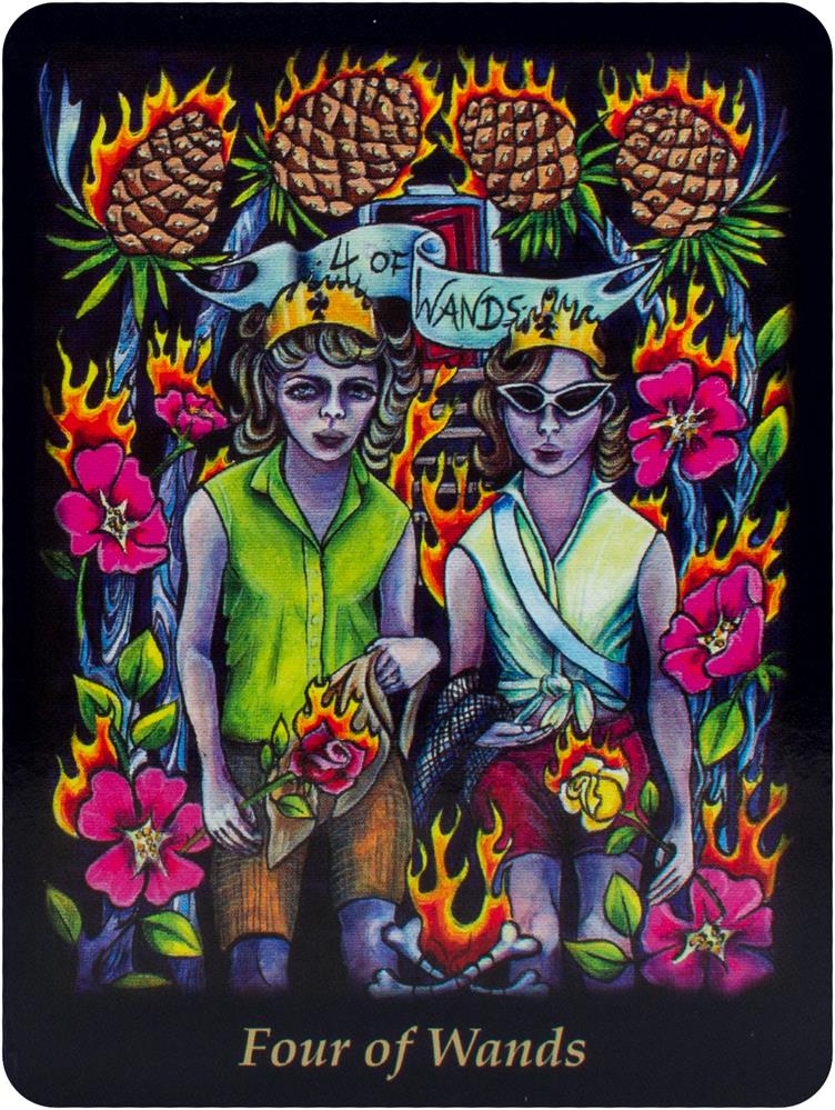 Bonefire Tarot card demonstrating the deck's inspired artistry — Eternal Spirit