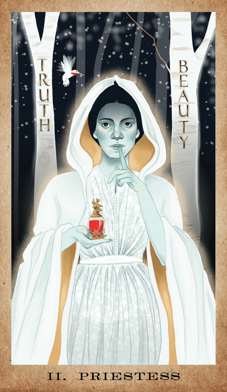 The American Renaissance Tarot card showing the deck's detailed artistic vision — Eternal Spirit