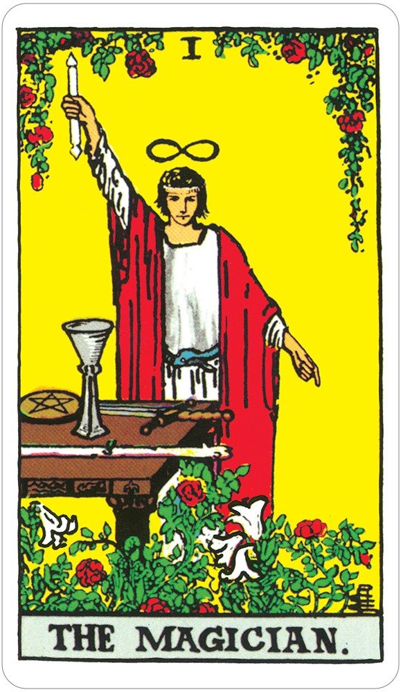 Albano-Waite Tarot card portraying the deck's otherworldly aesthetic — Eternal Spirit