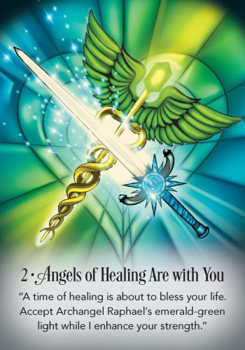 The Archangel Michael Sword of Light Oracle card unveiling the deck's spiritual symbolism — Eternal Spirit