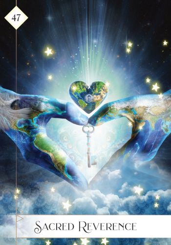 Oracle of the 7 Energies card illuminating the deck's rich colour palette — Eternal Spirit