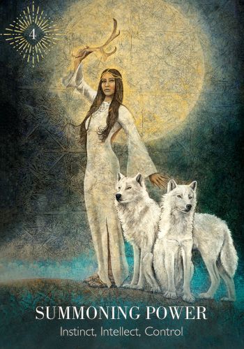 The Priestess of Light Oracle card portraying the deck's otherworldly aesthetic — Eternal Spirit