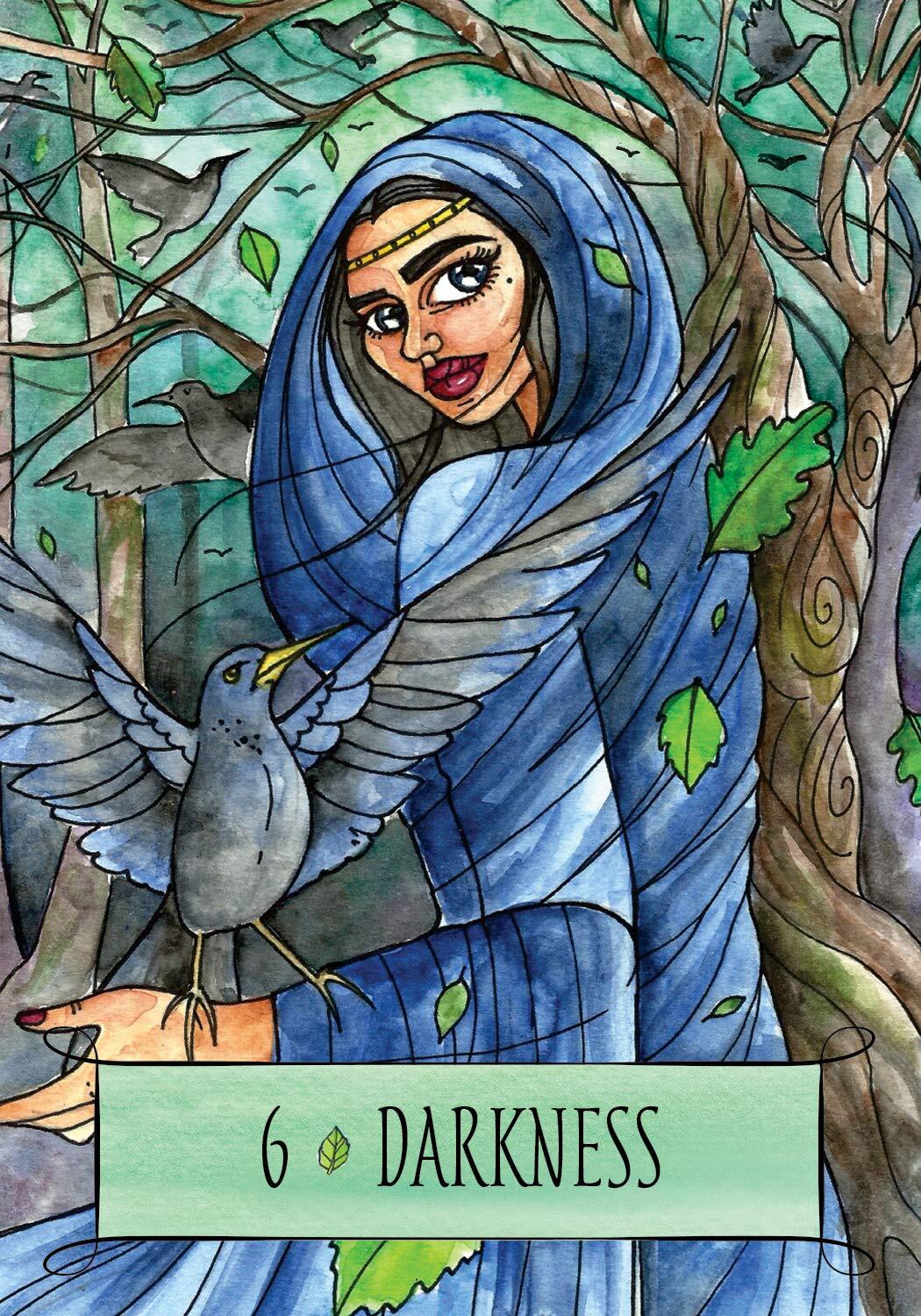 The Earthcraft Oracle card demonstrating the deck's inspired artistry — Eternal Spirit