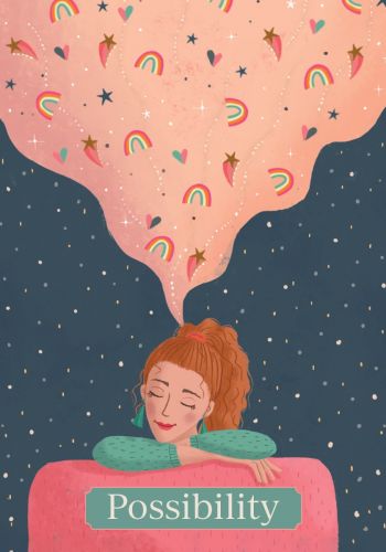 Self-Care Wisdom Cards card revealing the deck's deeply layered symbolism — Eternal Spirit