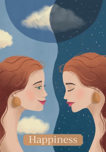 Self-Care Wisdom Cards card showing the deck's detailed artistic vision — Eternal Spirit
